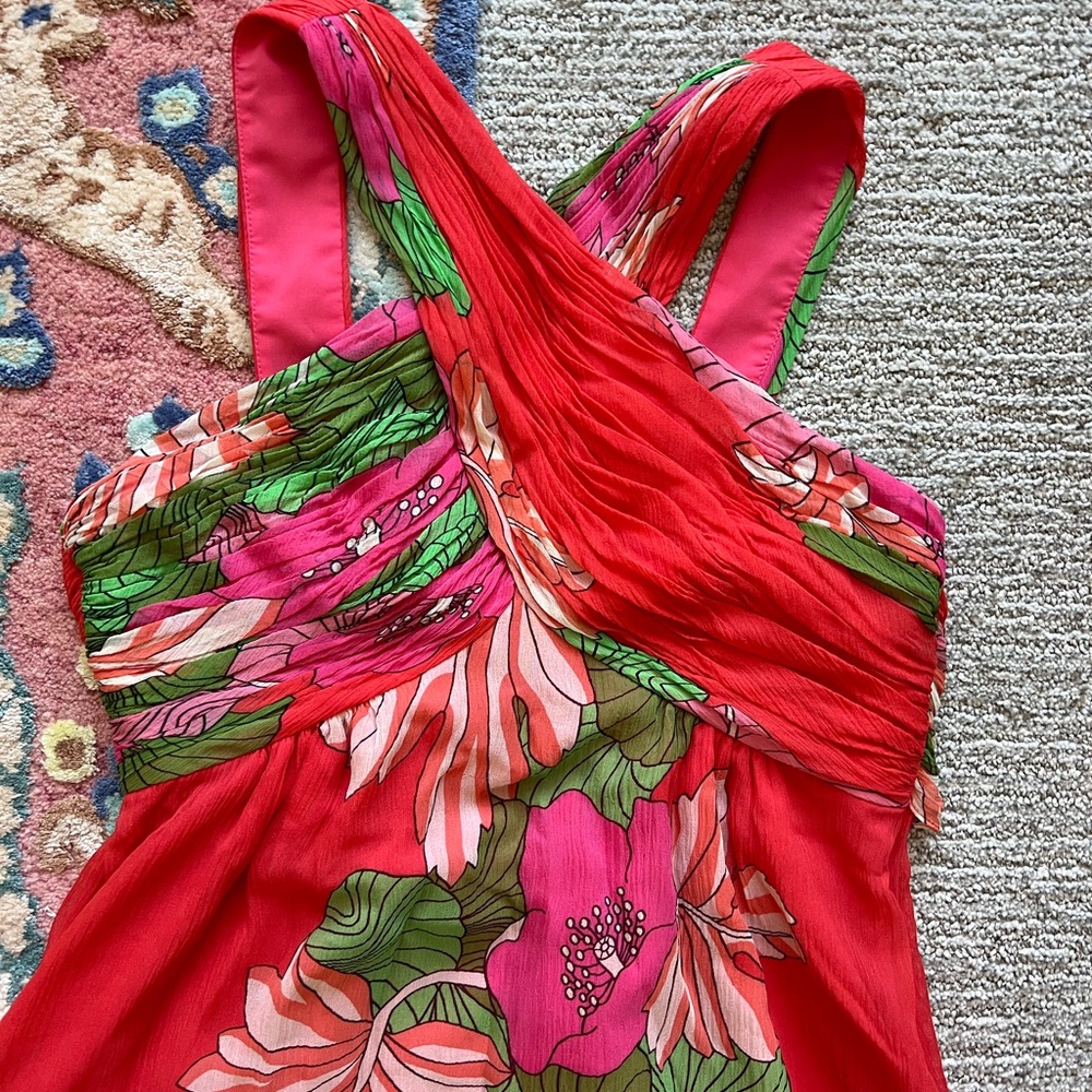 Tibi Pink and Red Floral Dress - Picture 6 of 16